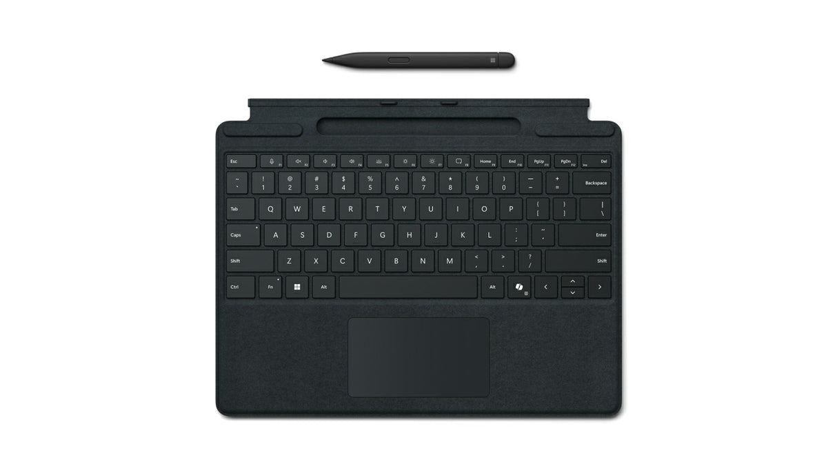 Microsoft Surface Pro Keyboard w/ Slim Pen Microsoft Cover port Negro, Touchpad, Alcántara, Acoplamiento
