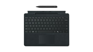 Microsoft Surface Pro Keyboard w/ Slim Pen Microsoft Cover port Negro, Touchpad, Alcántara, Acoplamiento