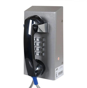 JR201-FK-SIP-CRS, Teléfono IP/SIP antivandálico, acero pintado, 12 teclas, montaje en pared, 130x247x132mm