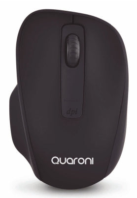 Quaroni MIQ01N ratón Universal Diestro USB tipo A Óptico 1600 DPI, Negro