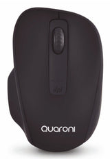 Quaroni MIQ01N ratón Universal Diestro USB tipo A Óptico 1600 DPI, Negro