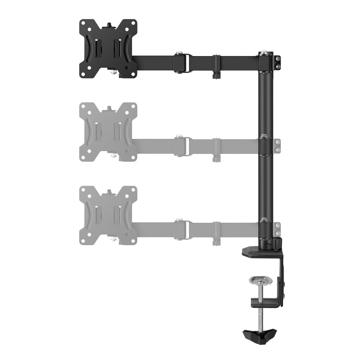 STEREN STV215 - Soporte de Escritorio para 2 Monitores de Hasta 32 Pulgadas /Estándar VESA: 75x75/ 100x100/ Ajuste Incli