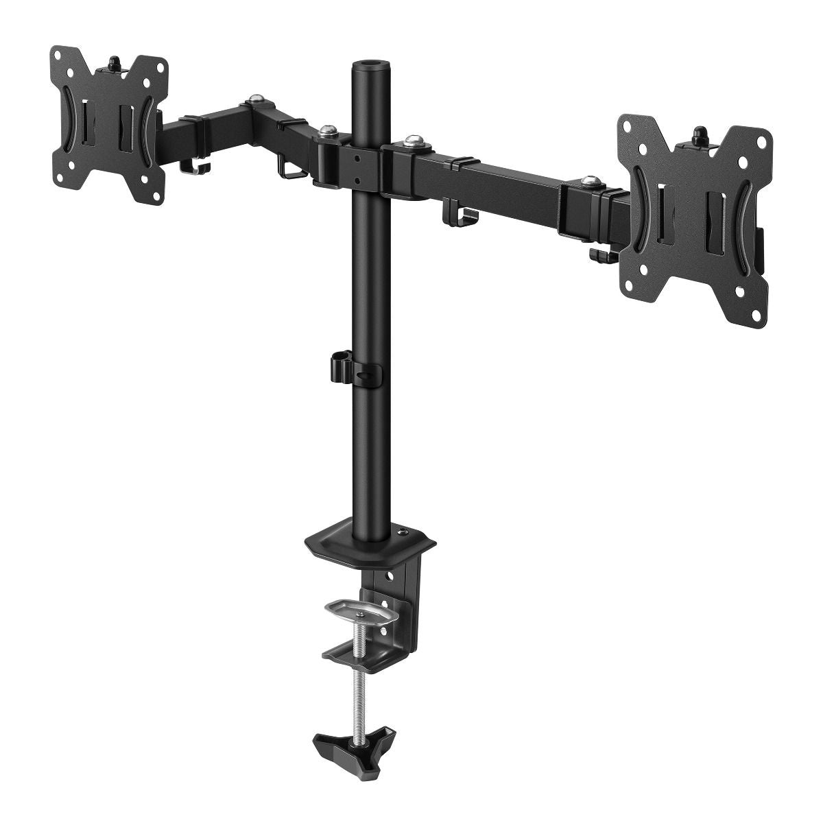 STEREN STV215 - Soporte de Escritorio para 2 Monitores de Hasta 32 Pulgadas /Estándar VESA: 75x75/ 100x100/ Ajuste Incli