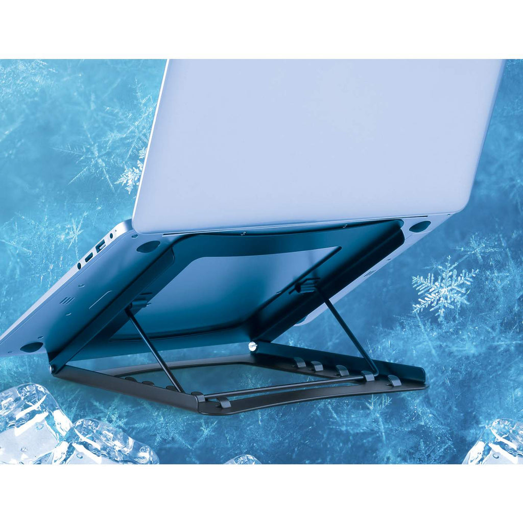 Manhattan Soporte para portátil y tablet ajustable (5 posiciones), apto para tablets y portátiles hasta 15,6", portátil 