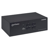 Manhattan Switch KVM HDMI de 4 puertos para dos monitores interruptores kvm 4 USB USB HDMI