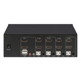 Manhattan Switch KVM HDMI de 4 puertos para dos monitores interruptores kvm 4 USB USB HDMI