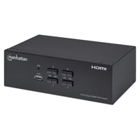 Manhattan Switch KVM HDMI de 4 puertos para dos monitores interruptores kvm 4 USB USB HDMI