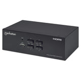 Manhattan Switch KVM HDMI de 4 puertos para dos monitores interruptores kvm 4 USB USB HDMI