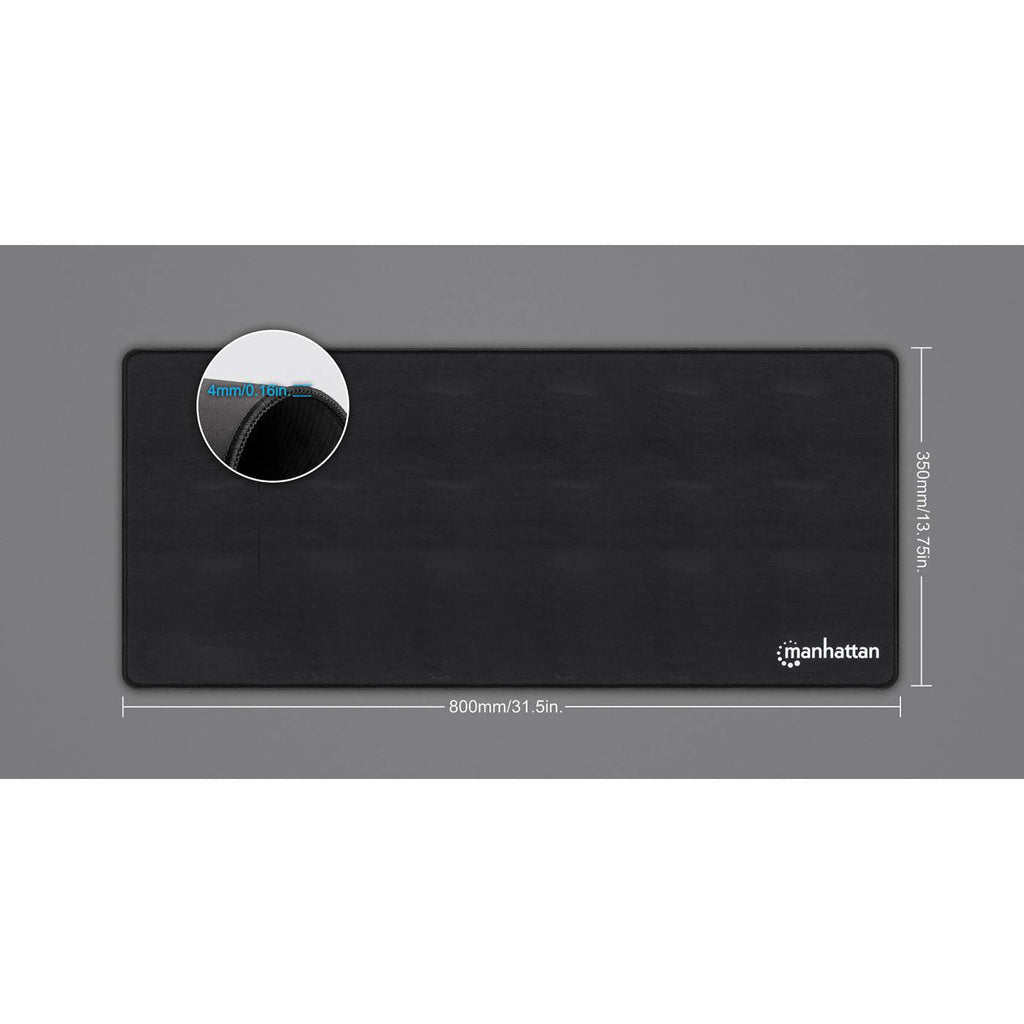 Manhattan Mousepad para Gaming tamaño XXL Ratón Monocromo Tela Si Negro