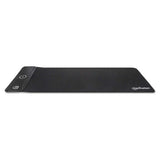 Manhattan Mousepad Gaming tamaño XXL con luz LED y Cargador Inalámbrico Ratón Monocromo Tela Si Si