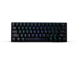 REDRAGON K530-RGB teclado Juego USB + Bluetooth QWERTY Inglés Negro, Inalámbrico y alámbrico, Interruptor mecánico, LED 