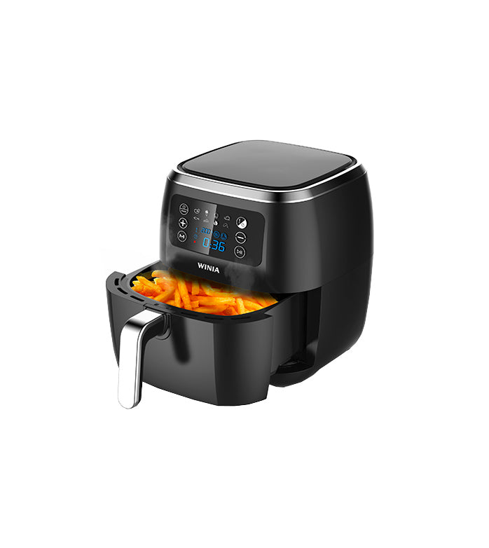 WINIA WAF-720BM freidora Sencillo 7 L 1700 W Freidora baja en grasa Negro, Plata, ActiFry, 200 °C