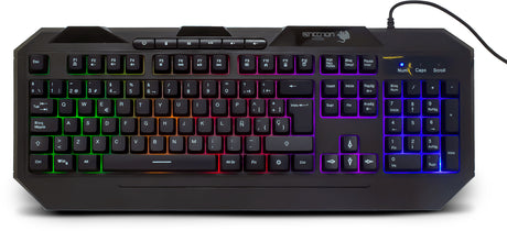 Necnon NGK-HYDRA teclado Juego USB Negro, Tamaño completo (100%), Alámbrico, LED RGB