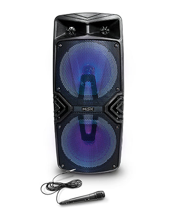 Misik MB158 altavoz portátil y para fiesta Negro, Gama completa, 4500 W, Inalámbrico y alámbrico