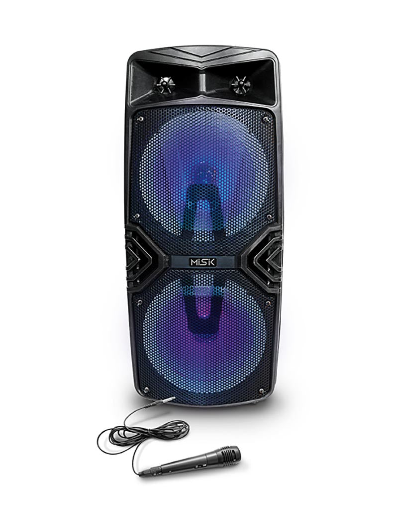 Misik MB158 altavoz portátil y para fiesta Negro, Gama completa, 4500 W, Inalámbrico y alámbrico