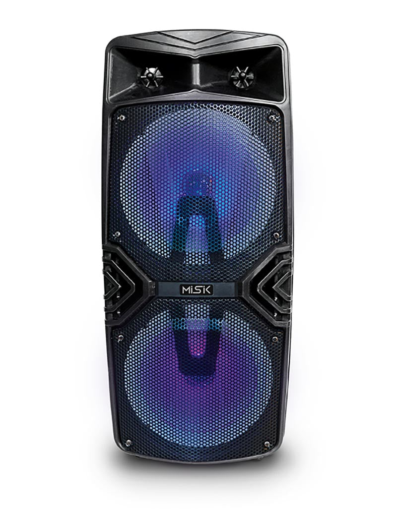 Misik MB158 altavoz portátil y para fiesta Negro, Gama completa, 4500 W, Inalámbrico y alámbrico