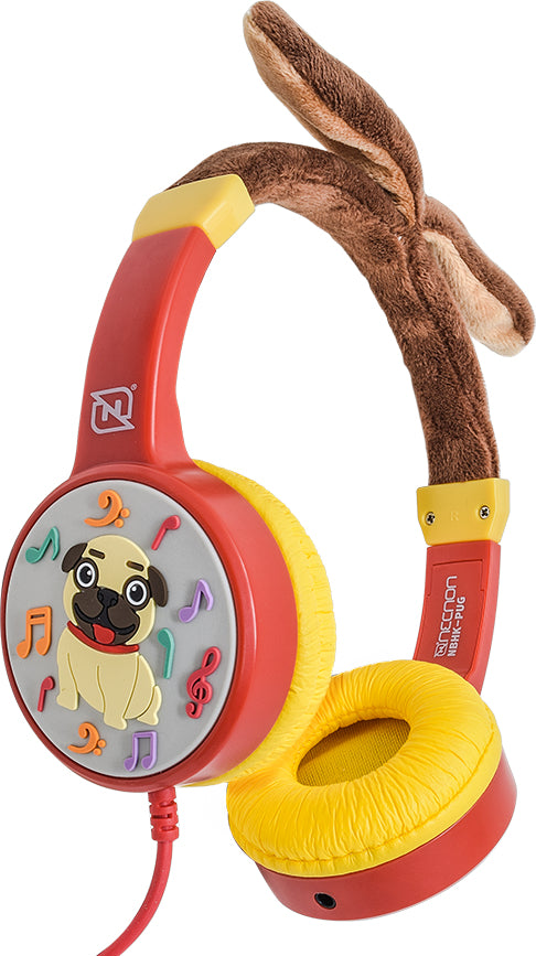 Necnon NBHK-PUG auricular y casco Auriculares Alámbrico Diadema Música Rojo, Amarillo