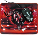 Necnon NGC-PEGASUS teclado Ratón incluido Juego USB Negro, Azul, Alámbrico, LED RGB