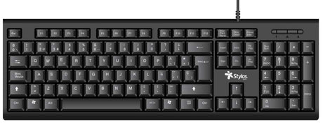 KIT STYLOS MOUSE Y TECLADO ALAMBRICO 105/3 TECLAS ESPAÑOL (STPKTM4B)