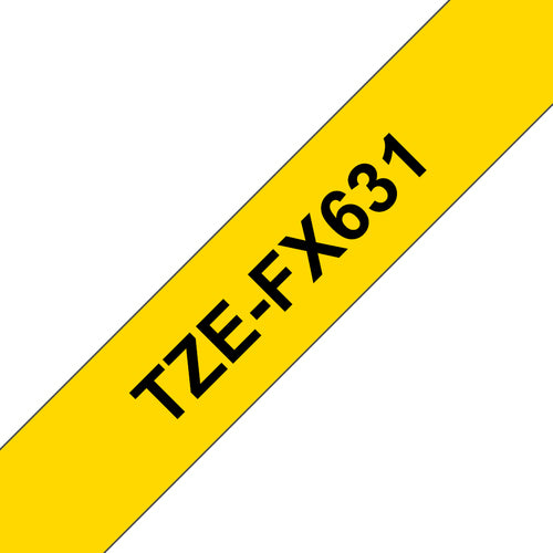 Brother TZE-FX631 Cintas para impresoras de etiquetas TZ Amarillo 800 x 1200 mm