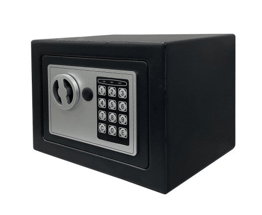 XE Seguridad CFD-17 caja fuerte Caja fuerte portátil Negro, Código, Llave, 225 mm