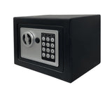 XE Seguridad CFD-17 caja fuerte Caja fuerte portátil Negro, Código, Llave, 225 mm