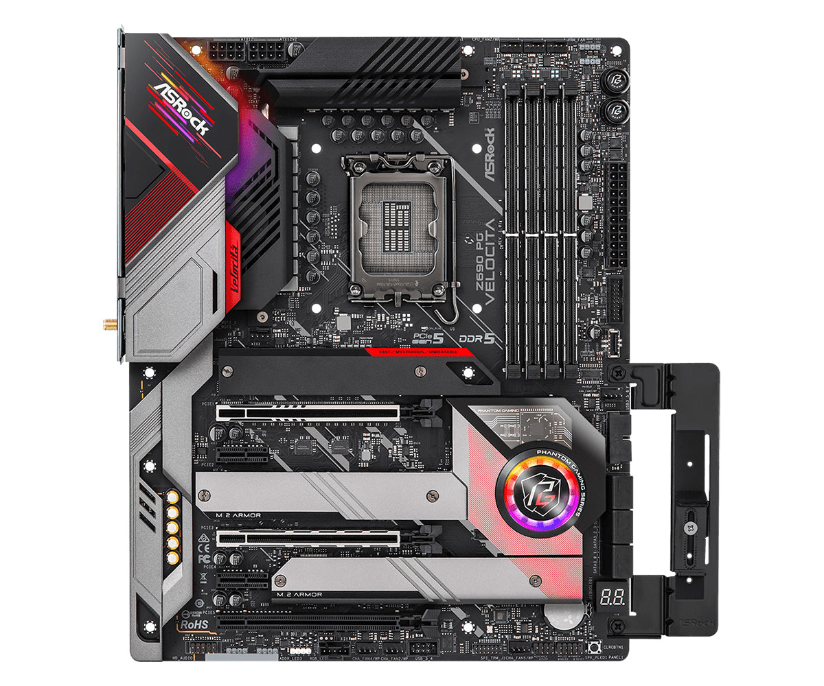 Asrock Z690 PG Velocita Intel Z690 LGA 1700 ATX, DDR5-SDRAM, 128 GB, DIMM