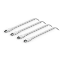 CABLE DE PVC TIPO C, 1M, 2PK, BLANCO