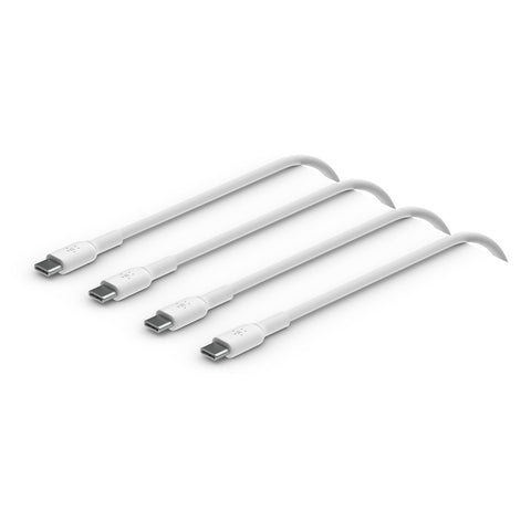 CABLE DE PVC TIPO C, 1M, 2PK, BLANCO