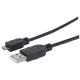 Manhattan Cable para Dispositivos USB Micro-B de Alta Velocidad Cable USB 2.0 USB A Micro-USB B Macho/Macho