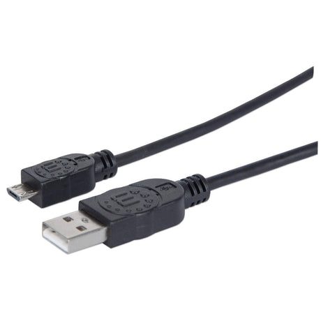 Manhattan Cable para Dispositivos USB Micro-B de Alta Velocidad Cable USB 2.0 USB A Micro-USB B Macho/Macho