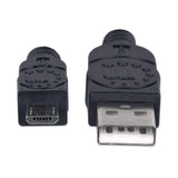 Manhattan Cable para Dispositivos USB Micro-B de Alta Velocidad Cable USB 2.0 USB A Micro-USB B Macho/Macho