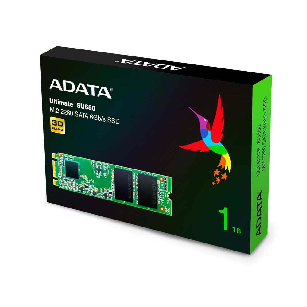 ADATA Ultimate SU650 unidades internas de estado sólido 1 GB M.2 Serial ATA III 3D NAND