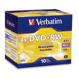 94839 - Verbatim DataLifePlus DVD+RW dvds en blanco 4,7 GB DVD+RW 10 pieza(s) 4 x