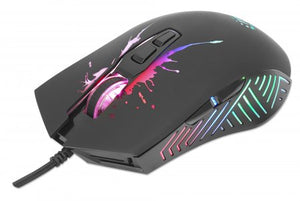 Manhattan Mouse Gaming Óptico cableado USB con iluminación LED Ratón Juego USB tipo A Óptico 7200 DPI