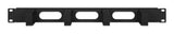 Intellinet Panneau de gestion des câbles 19", 1U, 4 anneaux plastiques courts, noir Accesorios para rack Panel de g