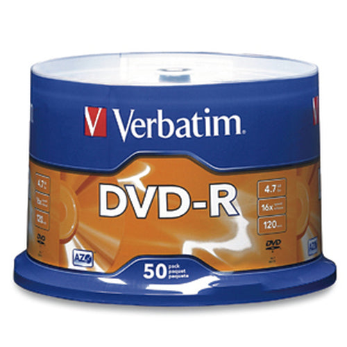 95101 - Verbatim 16x DVD-R Media dvds en blanco 4,7 GB DVD-R 50 pieza(s) 16 x
