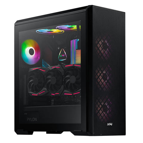 XPG DEFENDER Torre Media Negra carcasas ordenador SGCC Torre PC Negro