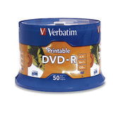 95137 - Verbatim 16x DVD-R Media - 4.7GB - Ink Jet Printable dvds en blanco 4,7 GB DVD-R 120 mm 50 pieza(s)