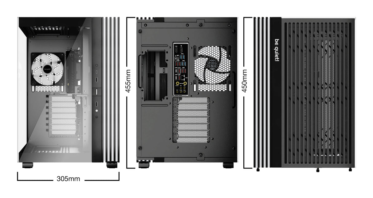 be quiet! LIGHT BASE 600 LX Black carcasas ordenador Midi Tower PC Negro ATX, micro ATX, Mini-ITX