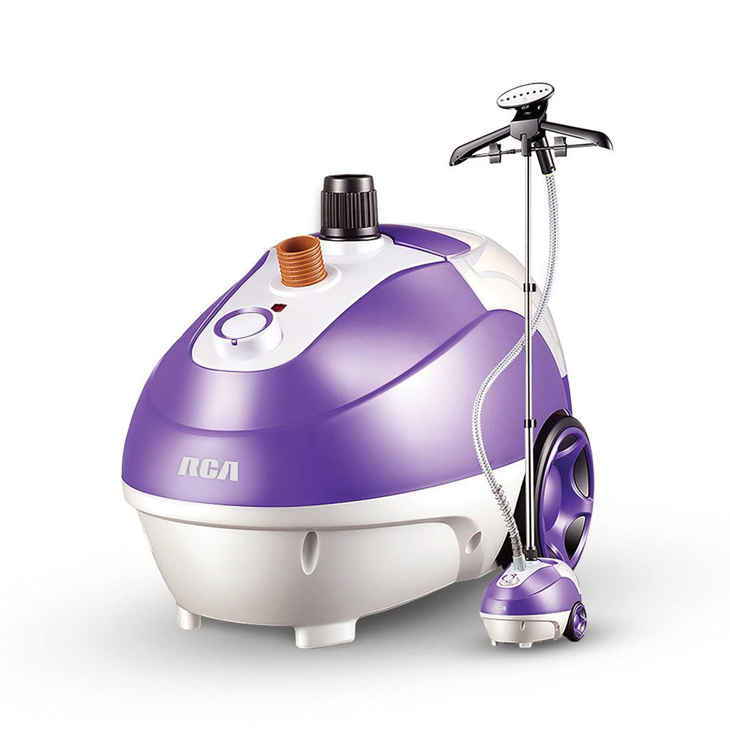 RCA RC-928 vaporizador para ropa Vaporizador erguido de prendas 1,3 L 1300 W Púrpura, Blanco