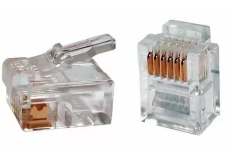 X-Media XM-C6-8P8C-50 conector RJ-45 Transparente, Macho, Derecho, 50 pieza(s)