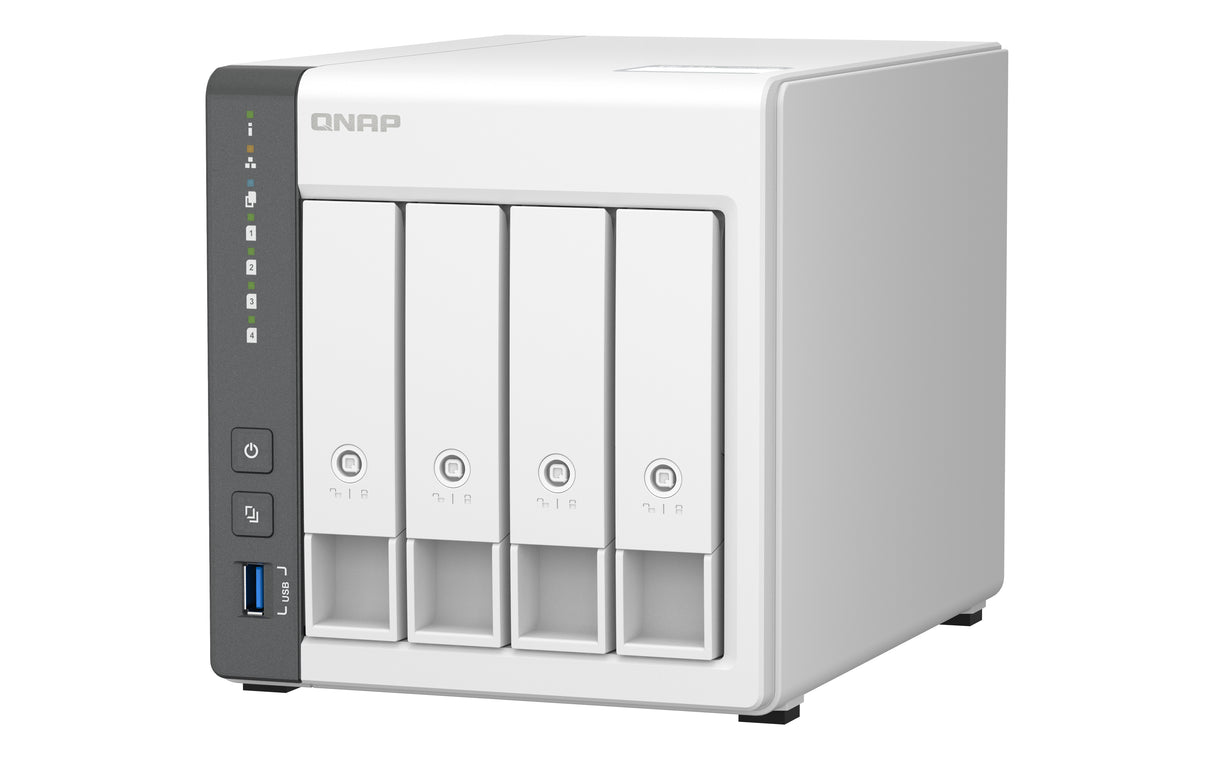 QNAP TS-433 Servidor Serial ATA III, Serial ATA II 2.5,3.5 cm (2.5,3.5") Si 0, 1, 5, 6, 10, JBOD