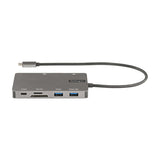 StarTech.com Adaptador Multipuertos USB C - Docking Station de Viajes HDMI 4K 30Hz o VGA - Hub Ladrón USB 3.0 de 5Gbps (