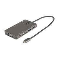 StarTech.com Adaptador Multipuertos USB C - Docking Station de Viajes HDMI 4K 30Hz o VGA - Hub Ladrón USB 3.0 de 5Gbps (