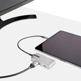 StarTech.com Adaptador Multipuertos USB C - USB-C a HDMI 2.0 4K 60Hz, PD con Paso de 100W - Hub USB de 3 Puertos de 10Gbps - Mini Docking Station USB Tipo C Portátil - Cable de 25cm Laptop Alámbrico USB 3.2 Gen 2 (3.1 Gen 2) Type-C 1 2