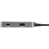 StarTech.com Adaptador Multipuertos USB C - USB-C a HDMI 2.0 4K 60Hz, PD con Paso de 100W - Hub USB de 3 Puertos de 10Gbps - Mini Docking Station USB Tipo C Portátil - Cable de 25cm Laptop Alámbrico USB 3.2 Gen 2 (3.1 Gen 2) Type-C 1 2