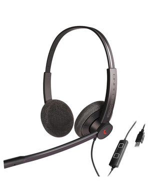 EPIC 302, Diadema UC, control llamada, mute y vol, conexión por USB (Binaural)