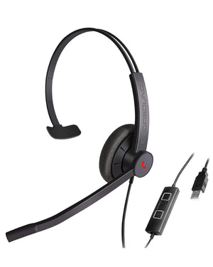 EPIC 301, Diadema UC, control llamada, mute y vol, conexión por USB (Monoaural)