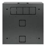 Intellinet Coffret mural 19" extra-plat avec rails 4U horizontaux et 2U verticaux, profondeur 170 mm, idéal AV/multimédia/surveillance, assemblé, noir RAL 7021 Rack 2U/4U Bastidor de pared 60 kg Negro